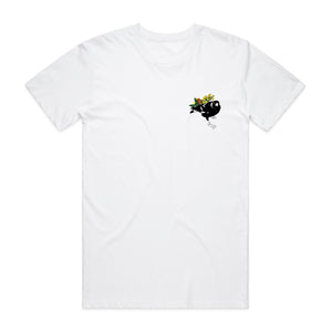 Swoopy Tee - White/Colour