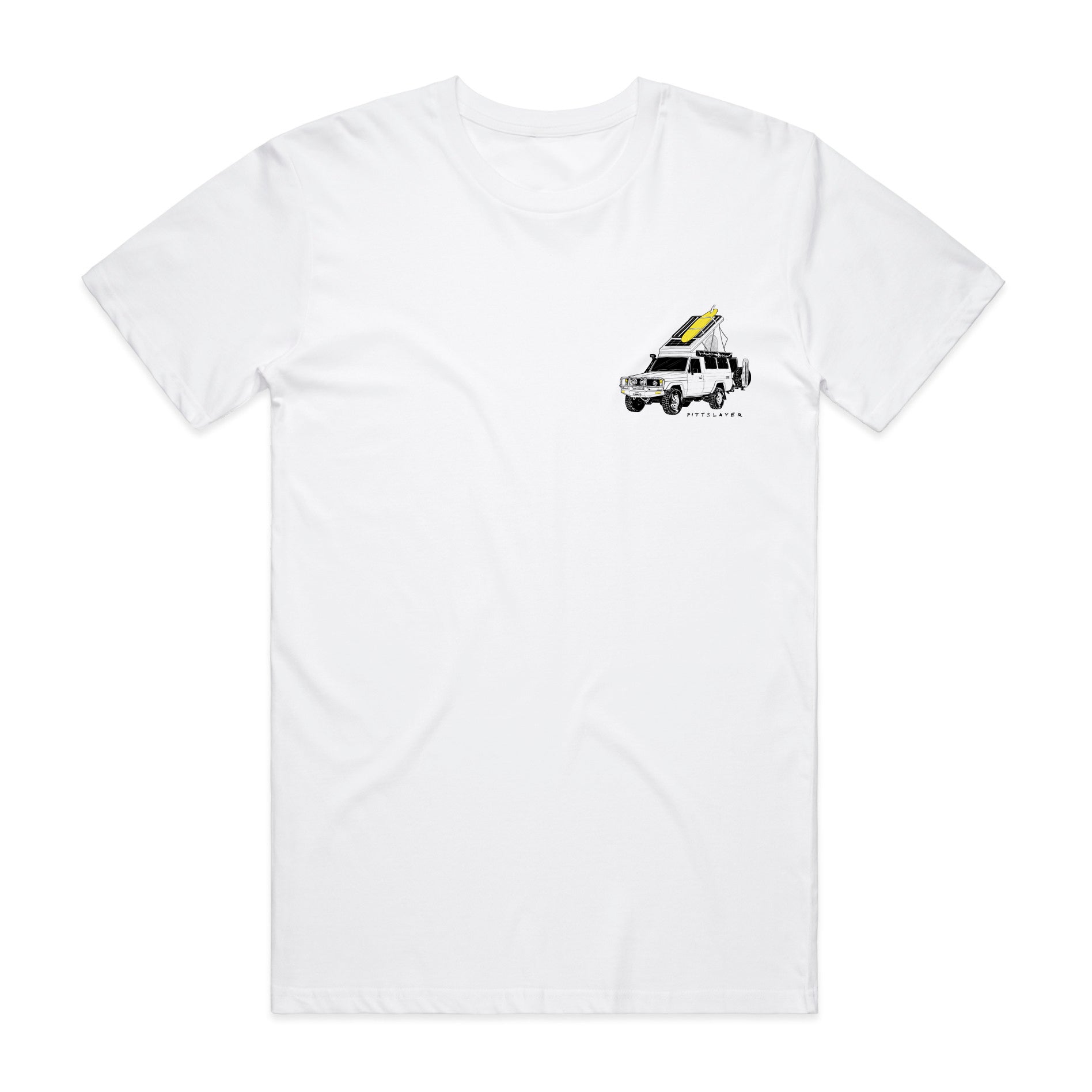 Troopy Tee - White/Yellow